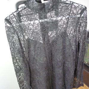 THE KOOPLES  FORMAL COCKTAIL QUIET LUXURY BLACK LACE  DRESS SIZE S NEW WITH TAGS